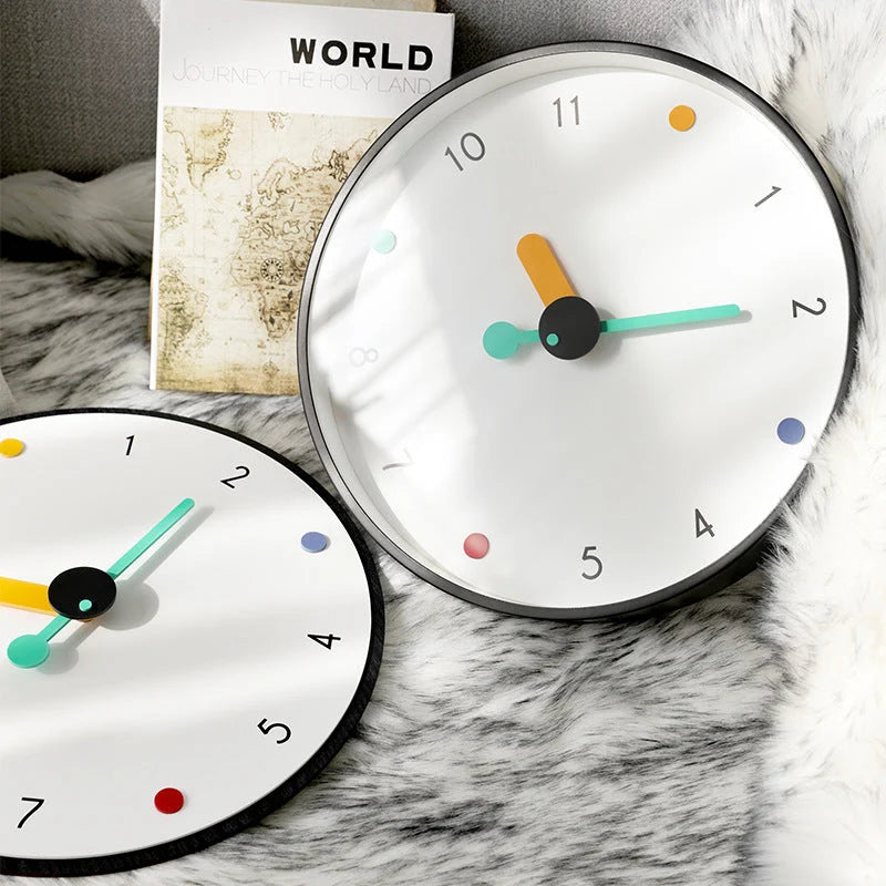 Wall Clock | Silent Sweep & Walnut Hands | 30 cm