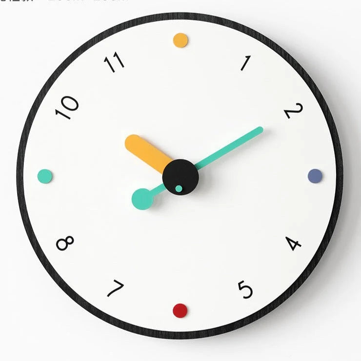 Wall Clock | Silent Sweep & Walnut Hands | 30 cm