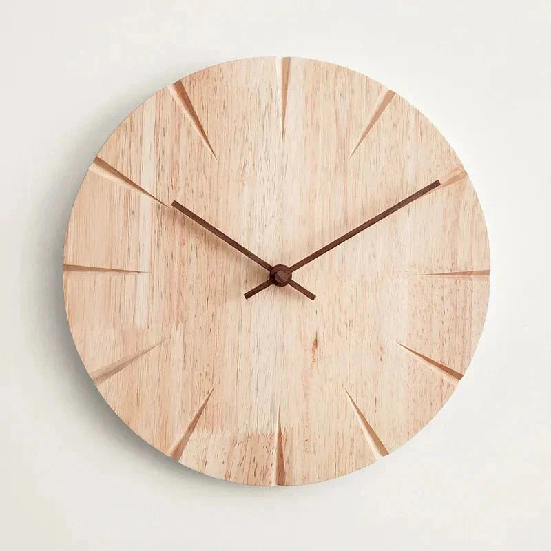 Wall Clock | Solid Wood & Silent Quartz | Pendulum Movement