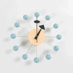 Wall Clock | Sunburst Metal-Look & Silent Quartz | 32 cm