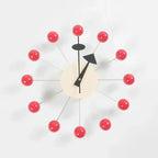 Wall Clock | Sunburst Metal-Look & Silent Quartz | 32 cm