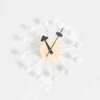 Wall Clock | Sunburst Metal-Look & Silent Quartz | 32 cm
