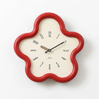 Wall Clock | 3D Floral Design with Pendulum | MDF & Acrylic, Silent Sweep