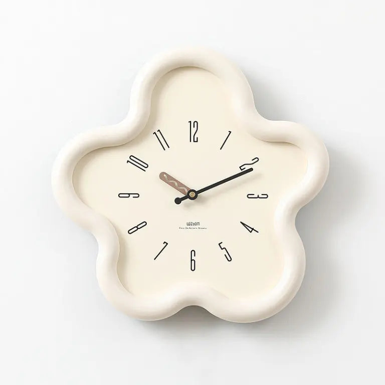 Wall Clock | 3D Floral Design with Pendulum | MDF & Acrylic, Silent Sweep