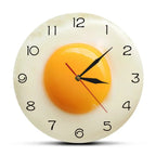 Wall Clock | 3D Fried Egg Design | Acrylic Face, 30 cm