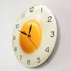 Wall Clock | 3D Fried Egg Design | Acrylic Face, 30 cm
