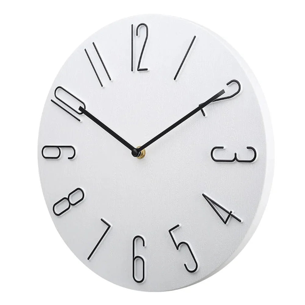 Wall Clock | Smooth Minimalist Face | Lightweight & Silent Movement