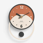 Wall Clock | MDF & Solid Walnut Face | Silent Sweep, 28 x 40 cm