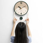 Wall Clock | MDF & Solid Walnut Face | Silent Sweep, 28 x 40 cm