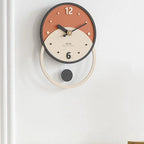 Wall Clock | MDF & Solid Walnut Face | Silent Sweep, 28 x 40 cm