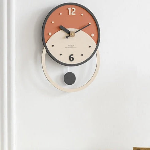 Wall Clock | MDF & Solid Walnut Face | Silent Sweep, 28 x 40 cm