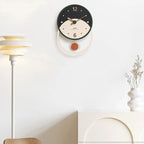 Wall Clock | MDF & Solid Walnut Face | Silent Sweep, 28 x 40 cm