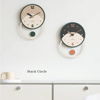 Wall Clock | MDF & Solid Walnut Face | Silent Sweep, 28 x 40 cm