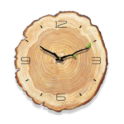 Wall Clock | Wood Growth Rings & Silent Movement | 30 cm