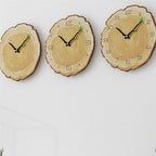 Wall Clock | Wood Growth Rings & Silent Movement | 30 cm