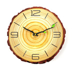 Wall Clock | Wood Growth Rings & Silent Movement | 30 cm