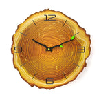 Wall Clock | Wood Growth Rings & Silent Movement | 30 cm