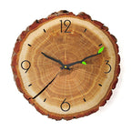 Wall Clock | Wood Growth Rings & Silent Movement | 30 cm