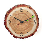 Wall Clock | Wood Growth Rings & Silent Movement | 30 cm