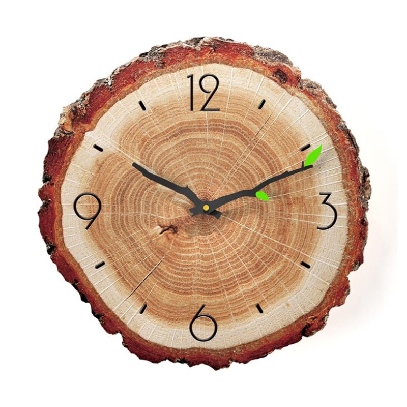 Wall Clock | Wood Growth Rings & Silent Movement | 30 cm