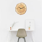 Wall Clock | Wood Growth Rings & Silent Movement | 30 cm