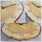 Wall Clock | Wood Growth Rings & Silent Movement | 30 cm