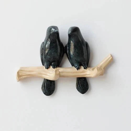 Wall Coat Rack | Resin & Bird Motif