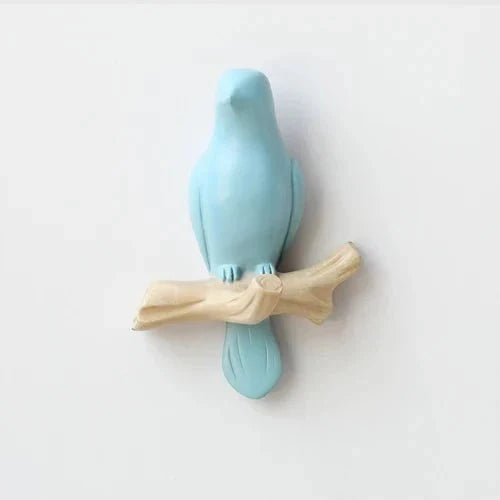 Wall Coat Rack | Resin & Bird Motif