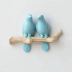 Wall Coat Rack | Resin & Bird Motif