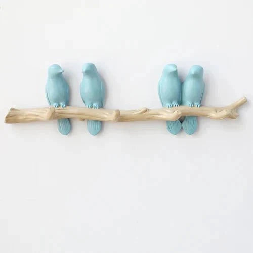 Wall Coat Rack | Resin & Bird Motif