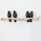 Wall Coat Rack | Resin & Bird Motif