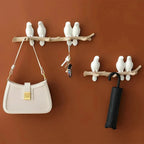 Wall Coat Rack | Resin & Bird Motif