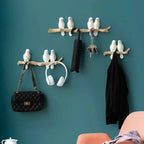 Wall Coat Rack | Resin & Bird Motif