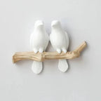 Wall Coat Rack | Resin & Bird Motif