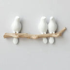 Wall Coat Rack | Resin & Bird Motif