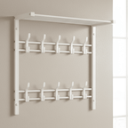 Wall Coat Rack | Shelf, Hooks & Clothes Rail | Space-Saving
