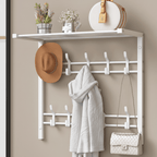 Wall Coat Rack | Shelf, Hooks & Clothes Rail | Space-Saving
