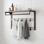 Wall Coat Rack | Shelf, Hooks & Clothes Rail | Space-Saving