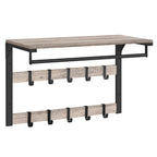 Wall Coat Rack | Shelf, Hooks & Clothes Rail | Space-Saving