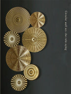 Wall Decoration | Nordic Round Gold Metal