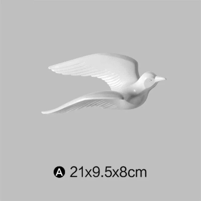 Wall Decoration | Resin Laser-Engraved Seagull Artwork | Multiple Sizes
