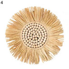 Wall Hanging | Boho Handmade Raffia & Bamboo Loop