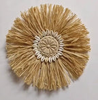 Wall Hanging | Boho Handmade Raffia & Bamboo Loop