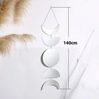 Wall Hanging | Moon-Phase Acrylic Mirror | 140 cm