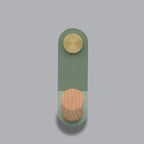 Wall Hook | Oak Wood & High Load Capacity | Screw & Self-Adhesive