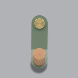 Wall Hook | Oak Wood & High Load Capacity | Screw & Self-Adhesive
