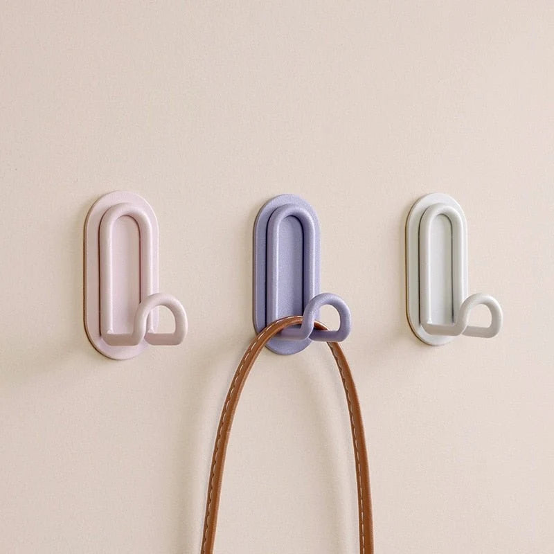 Wall Hooks | Iron & Self-Adhesive | Holds Up To 2 kg