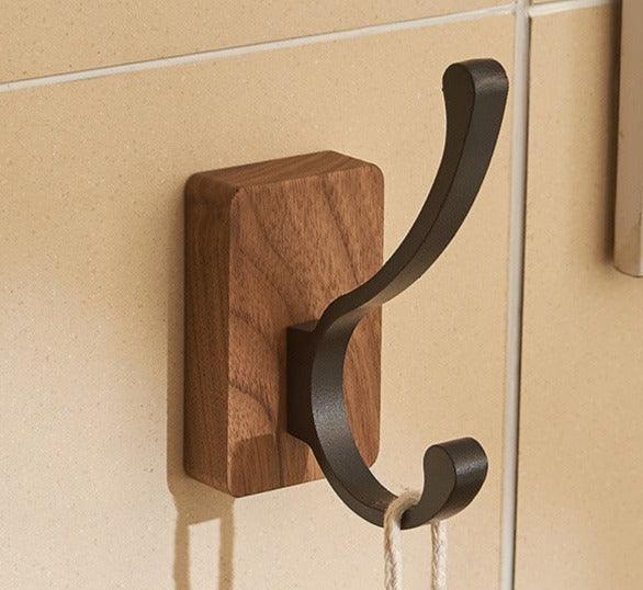 Wall Hooks | Self-Adhesive Beech, Oak & Walnut