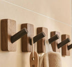 Wall Hooks | Self-Adhesive Beech, Oak & Walnut