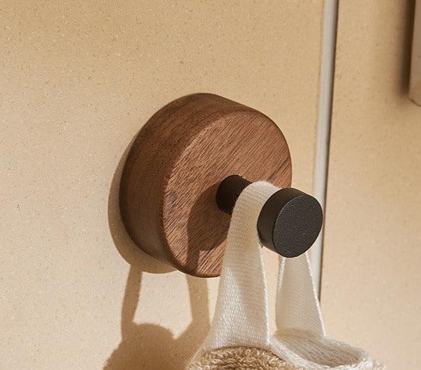 Wall Hooks | Self-Adhesive Beech, Oak & Walnut
